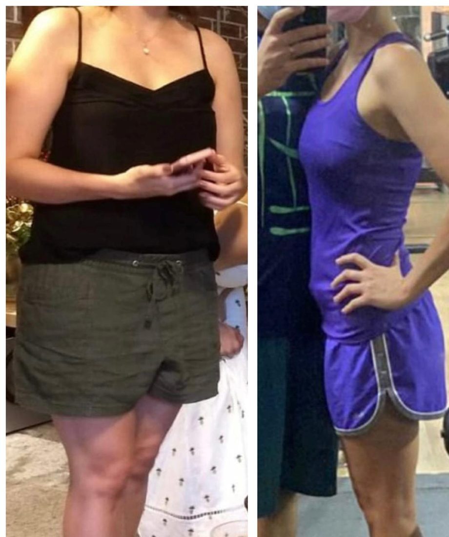 Antes e depois de aluno acompanhado individualmente na consultoria
